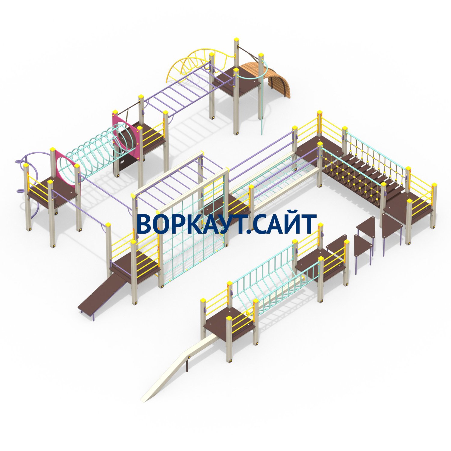 Детский спортивный комплекс Полоса препятствий ДСК 3116 купить напрямую от  производителя в Республике Дагестан